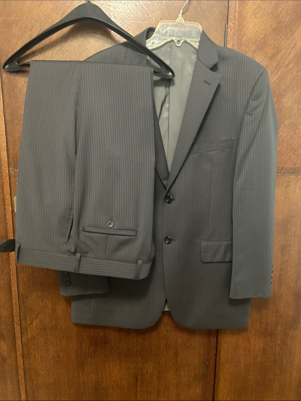 Pronto Uomo Pinstripe Gray Suit